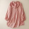 Women's Lightweight Hooded Sun Protection Jacket Long Sleeve Zip Up Cardigan Loose Fit Outerwear for Outdoor Activities