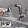 TLXT Gunmetal Gray Pull-Out Basin Faucet