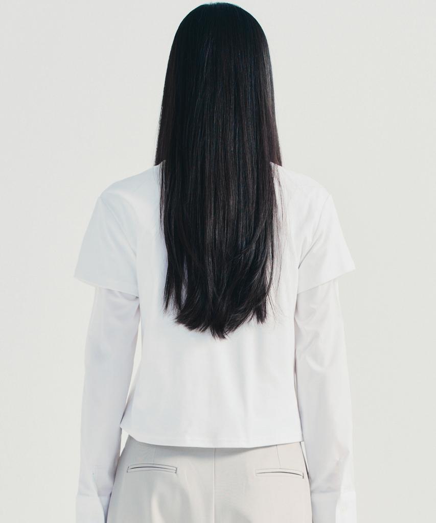 Nigaennikol Butterfly Twins Graphic Top_White