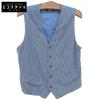 RRL Men's Cotton Twill Vest, Blue, Size M Best M blueUsed