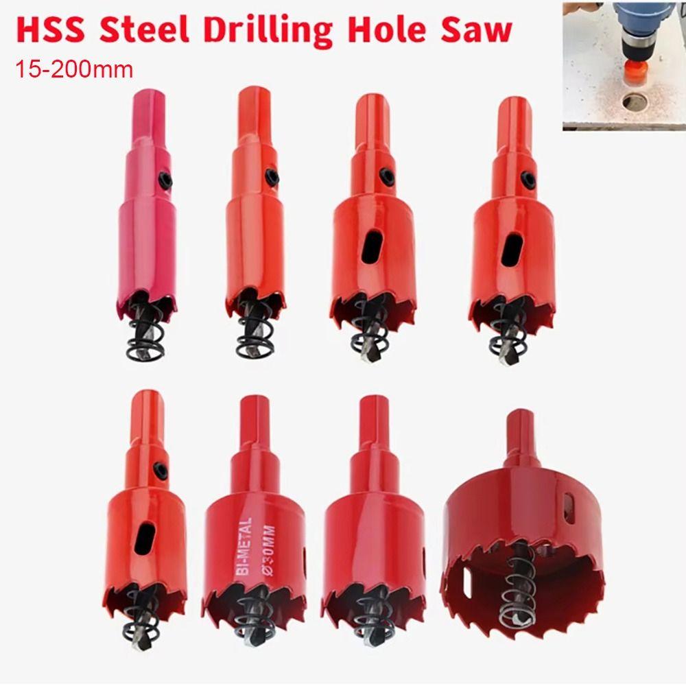 1Pcs Durable 15-200mm M42 Bi-Metal Hole Saw HSS Steel DIY Bimetallic Hole Opener Wood Tool for Metal Iron Aluminum Plastic