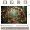 Sparkling Enchanted Forest Tapestry, Party Wedding Photography Backdrop, Home Wall Decor