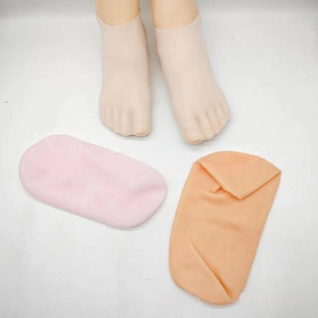 Calzini in Silicone SEBS Idratanti Esfolianti per Piedi per la Cura della Pelle e Protezione Anti-Screpolature
