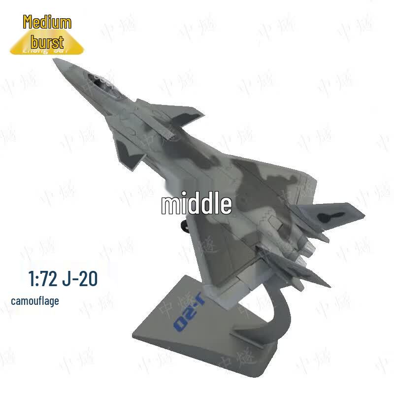 J-20 Stealth Fighter Alloy Model