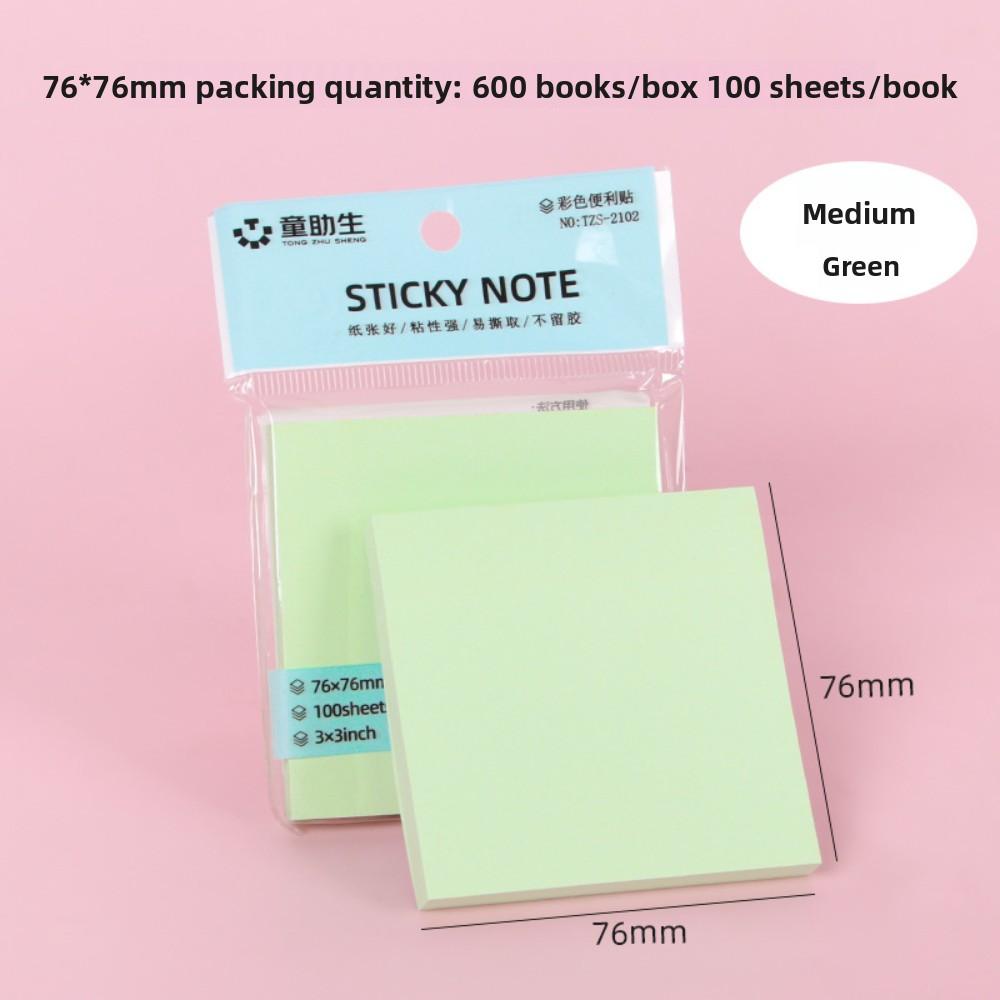 100pc/color Post-it Notes, Cute Sticky Notes, Office Stationery Sticky Notes, Can Be Torn