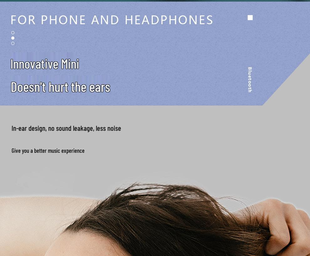 Patentierte kabellose Bluetooth TWS In-Ear-Kopfhörer mit Geräuschunterdrückung, geringer Latenz und langer Akkulaufzeit