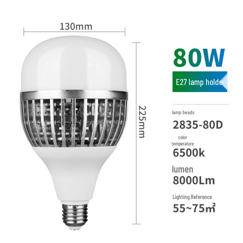 

Pailide High-Power E27 LED Bulb 80W