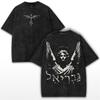 Sommer Trendiges Y2k T-Shirt Vintage Gewaschen Lässiges Oversize T-Shirt Für Herren Unisex Kleidung Kurzarm Oberteile