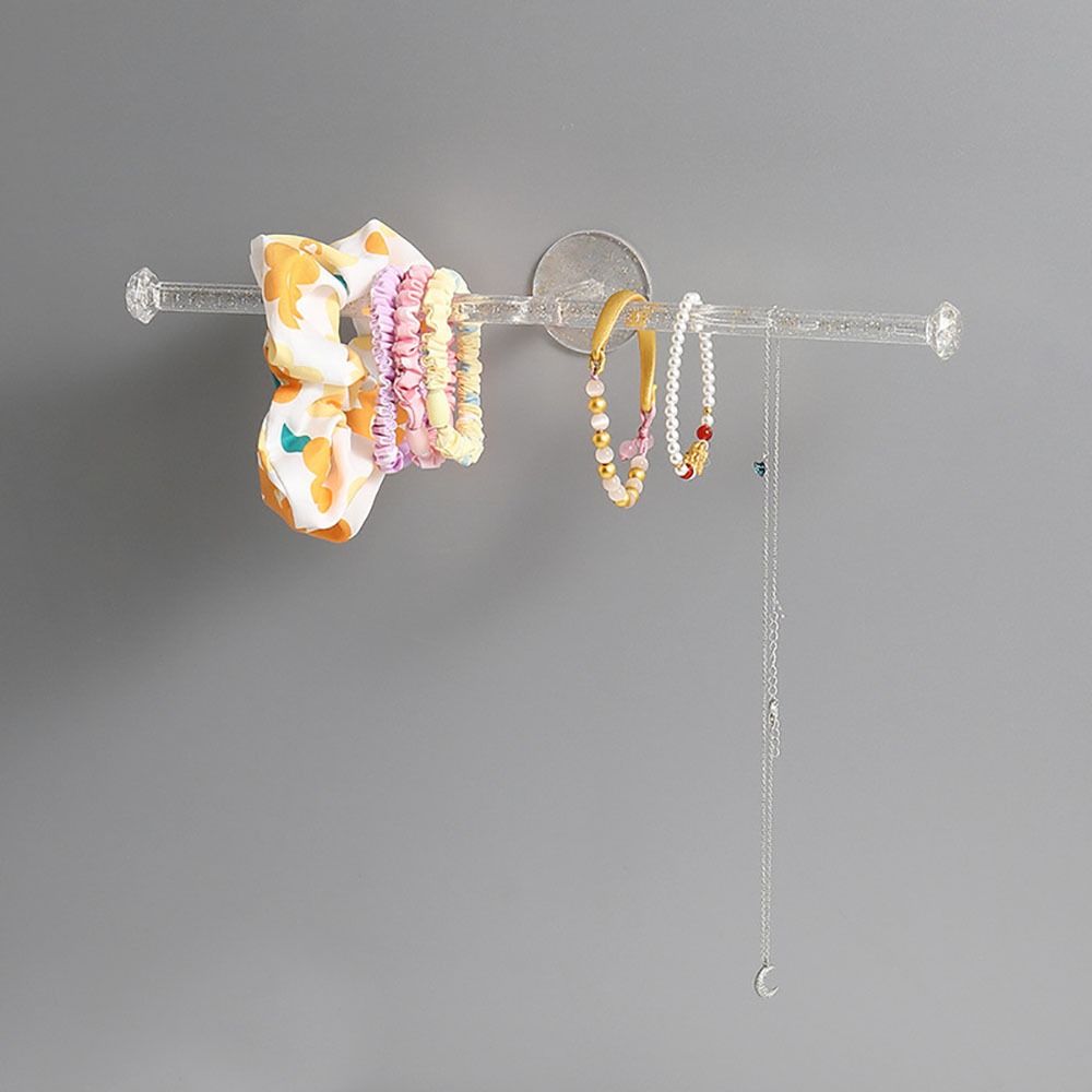 Punch-free Towel Holder Transparent Jewelry Hanger High-quality Toilet Paper Rack