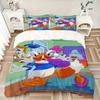 3pcs Donald Duck & Daisy Duck Bedding Set Includes Quilt Cover and Pillowcases, Suitable for All Seasons S028