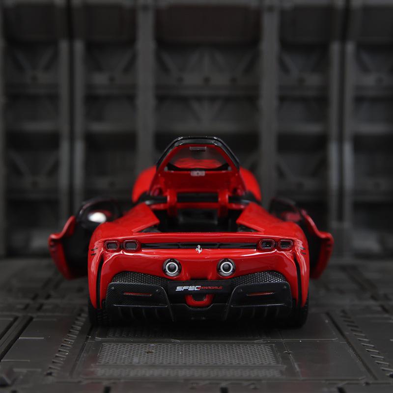Bimei 18-26028 SF90 Stradale Alloy Supercar Model Ornament Gift