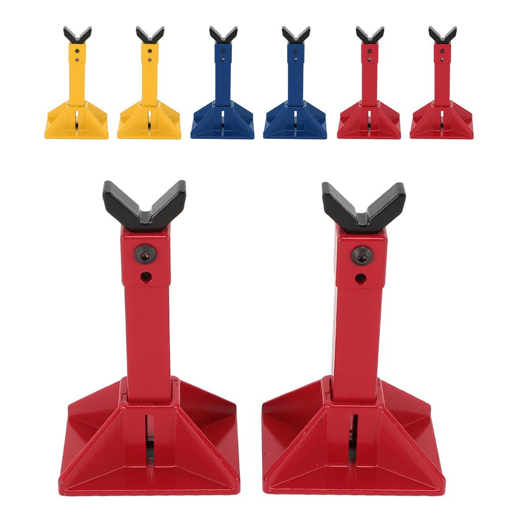 1 Pair RC Car Jack Stand Metal Height Adjustable RC Jack Toy Stands for 1/18 1/10 1/8 1/7 RC Crawler