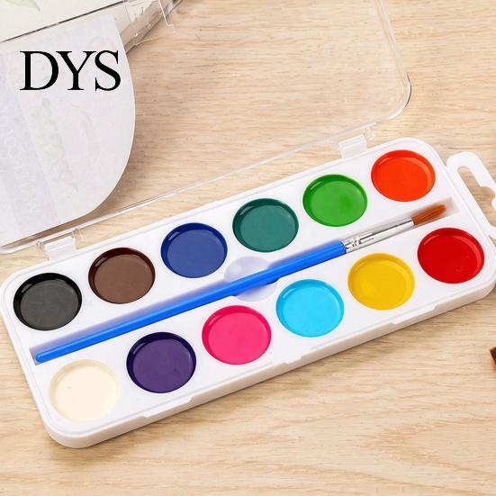 Tragbares Malset Aquarellfarben-Set, Abwaschbare feste Palette, Helle professionelle Kunst-Bildungswerkzeuge Farben Pigment-Set, für Kinder und Anfänger