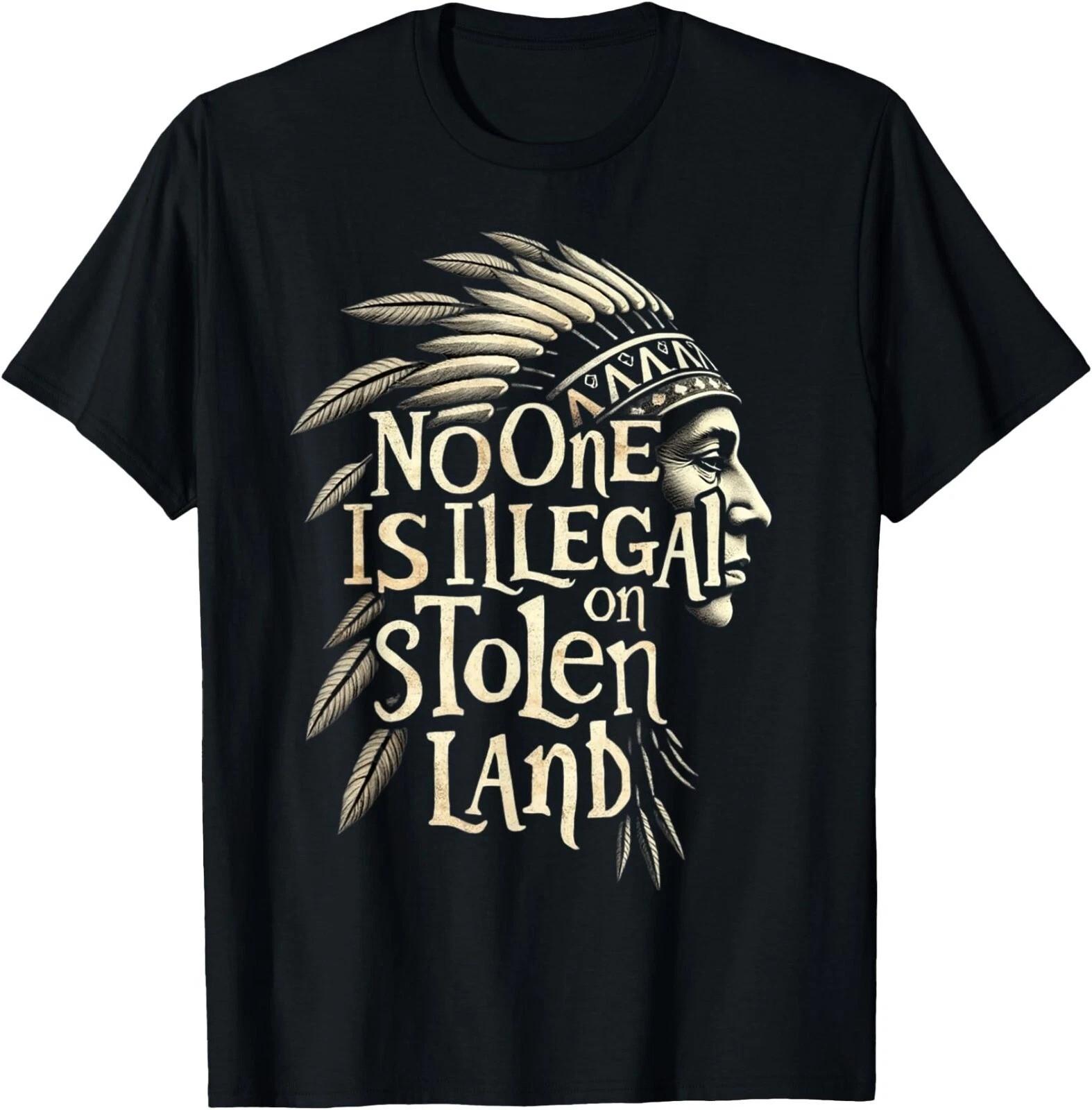 No One Is Illegal on Unisex T-Shirt S