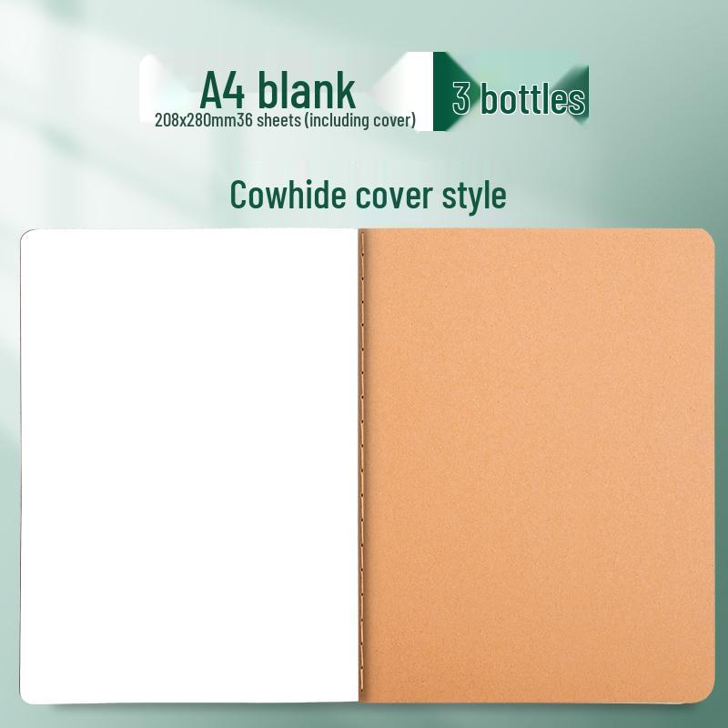 Kraft Paper Notebook for Students - B5, A4, A5 Sizes for Elementary and Junior High School.