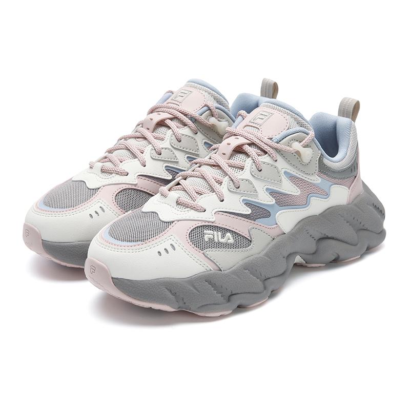 New FILA FERN 2 Abrasion Resistant, Breathable, Lightweight Low top Casual Shoes Women's Pink Gray F12W541135FRR