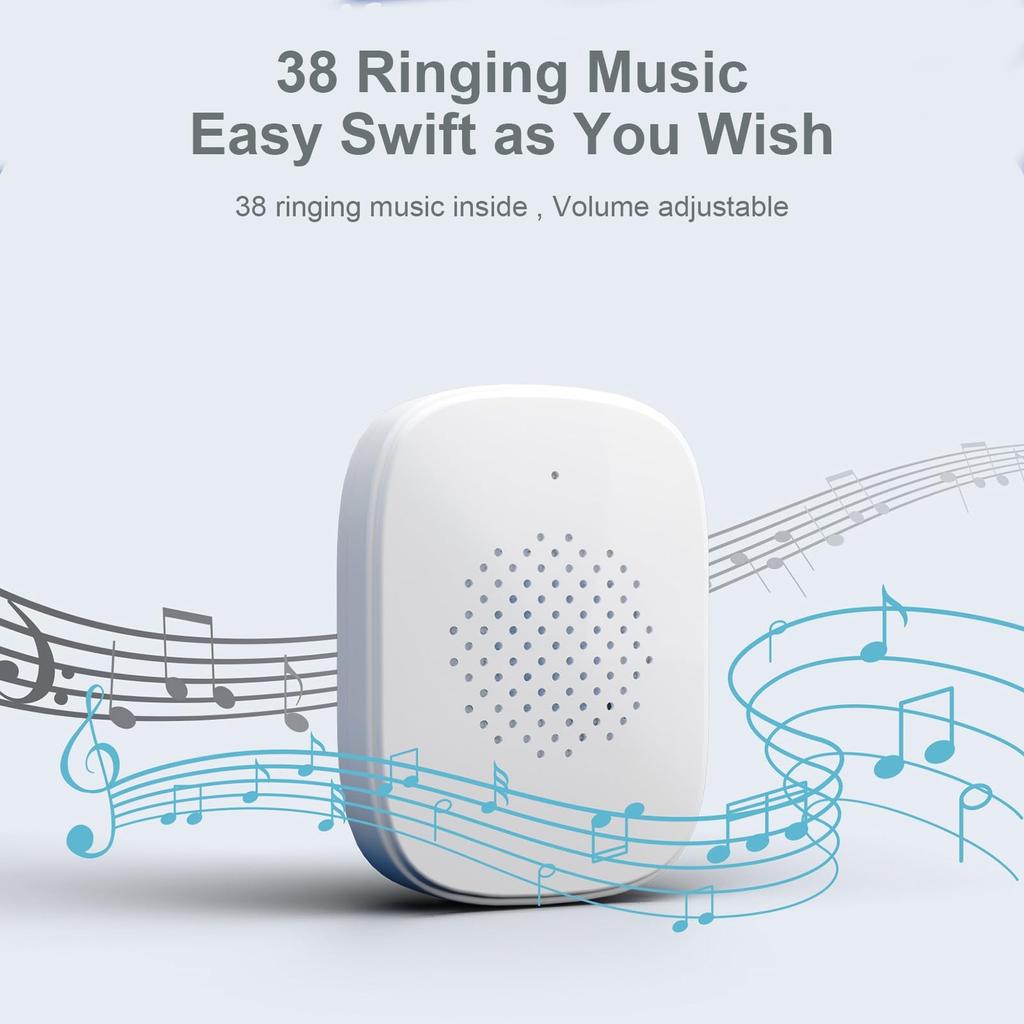 Smart Wireless Doorbell Camera, Intelligent Doorbell Remote Video Doorbell Visual Doorbell Home HD Night WiFi Door Doorbell For Home