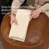 Waterproof Pumpkin Pouf Cover Round Sofa Stool Cover Storage Leg Bench  Home Furniture