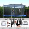Trampoline Sunshade Cover Round Mesh Sunshade Canopy Net Trampoline Protection Springboard Canopy Cover 6/8 Pole