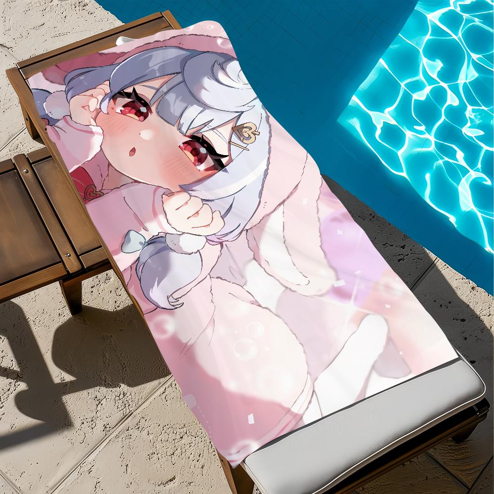 Genshin Impact Sigewinne Towel Beach Quick Dry Soft Pool Towels Gift for Travel Gym Shower Camping Sports