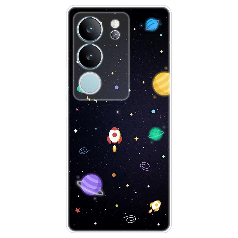 Soft Silicone For Vivo V29 Case TPU Painted Back Cover Vivo V29 Casing