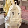 Schoolbag Korean Ins Wind Star Backpack Large Capacity Junior High School Girls High School Elementary School Bag Leisure Travel Backpack