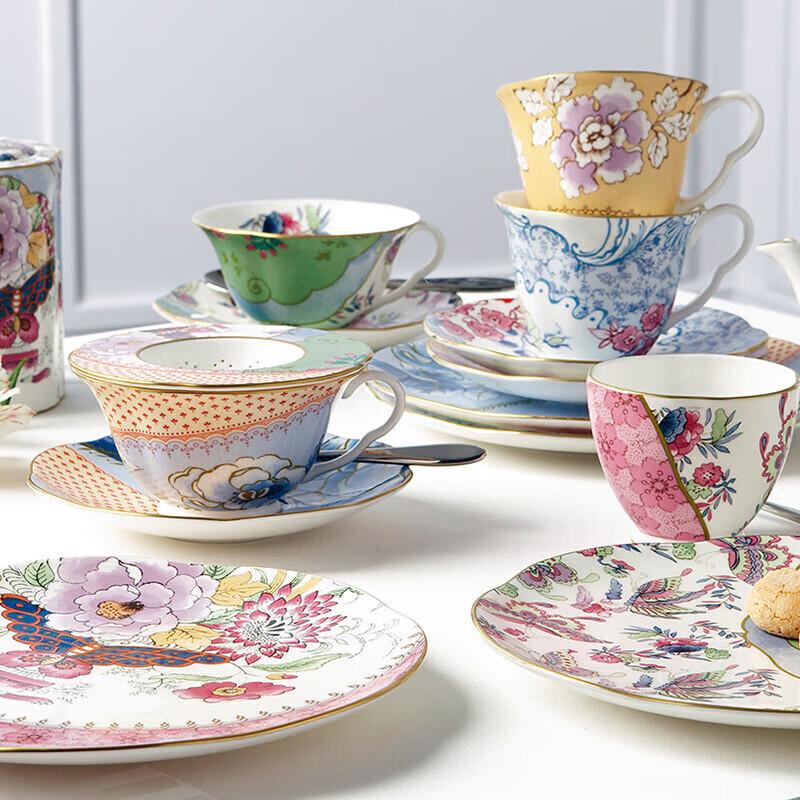 Wedgwood Butterfly Bloom Yellow Coffee Cup & Saucer