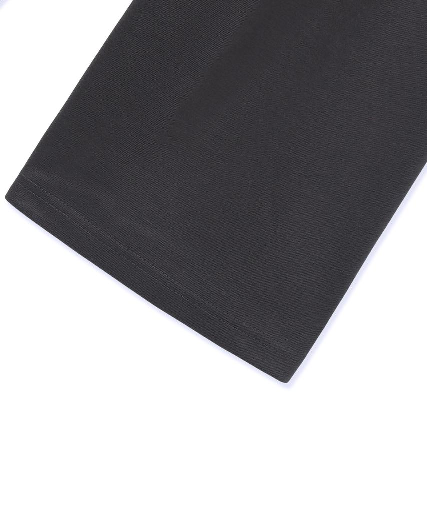 CAMEL WORK One-Pleat Wide Cargo Sweatpants (Charcoal)