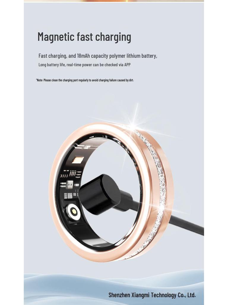DaringV6 Smart Ring: Multifunctional Sports Pedometer with Heart Rate & Sleep Data Analysis