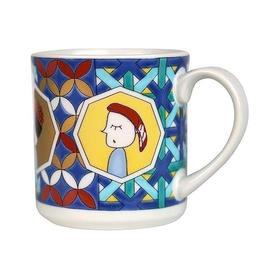 Maruyamart Kutani Ware Mug Luxury Porcelain 210ml / Sushi