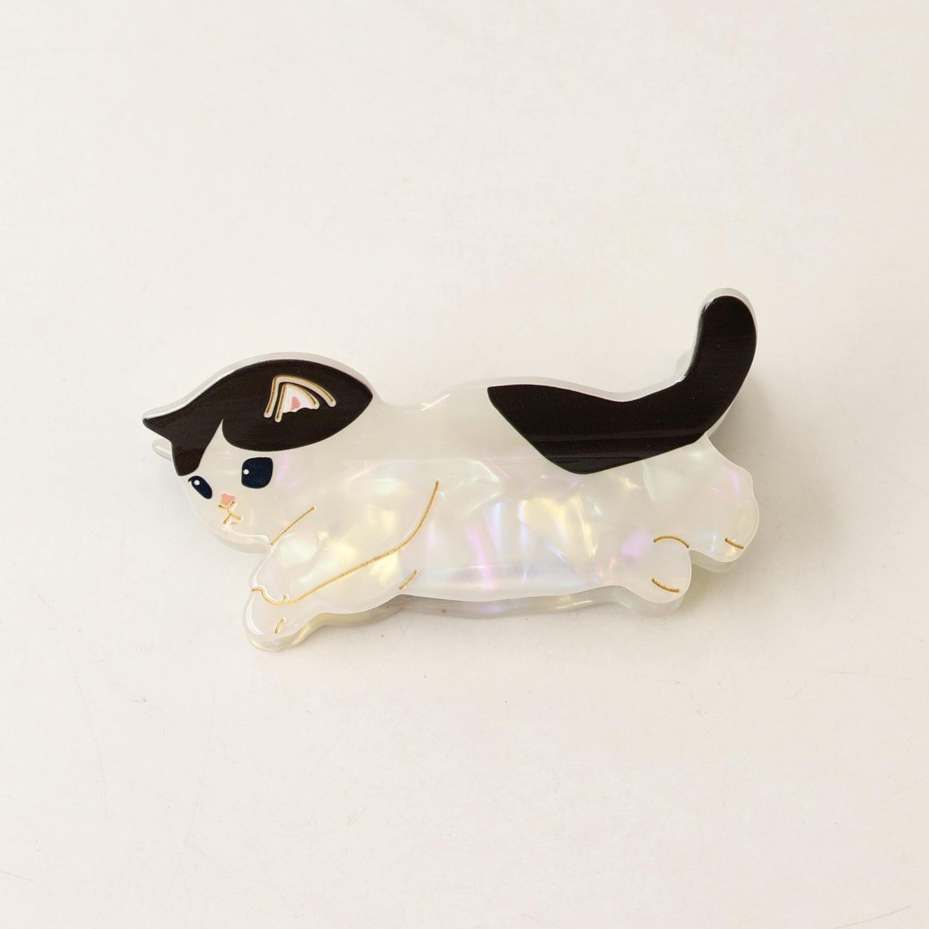 1Pc Lazy Cat Catch Clip Delicate Girl Wind Acetic Acid Hair Catch Shark Catch Cartoon Animal Catch