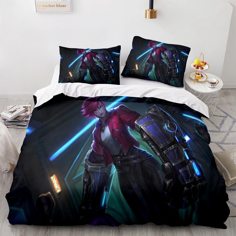 Fashion 3D Print Game League Of Legends Bedding Collection Single Twin Full Queen King Size Bed Collection Adult Kid Bedroom Duvet Cover Collections