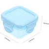 4PCS Portable Freezer Box Sealed Snack Containers with Lids Leakproof Food Storage for Travel Meal Prep and Snack Organization