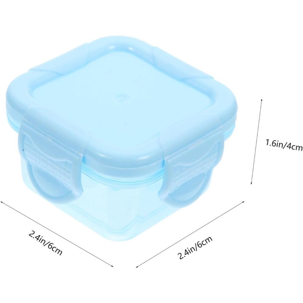 4PCS Portable Freezer Box Sealed Snack Containers with Lids Leakproof Food Storage for Travel Meal Prep and Snack Organization