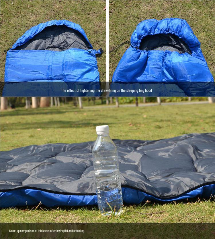 2026 Year of the Horse Thickened Warm Sleeping Bag for Outdoor Camping, Hiking, and Mountaineering - Autumn/Winter