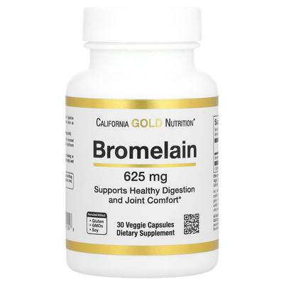 Bromelina, 625 mg, 30 capsule vegetali