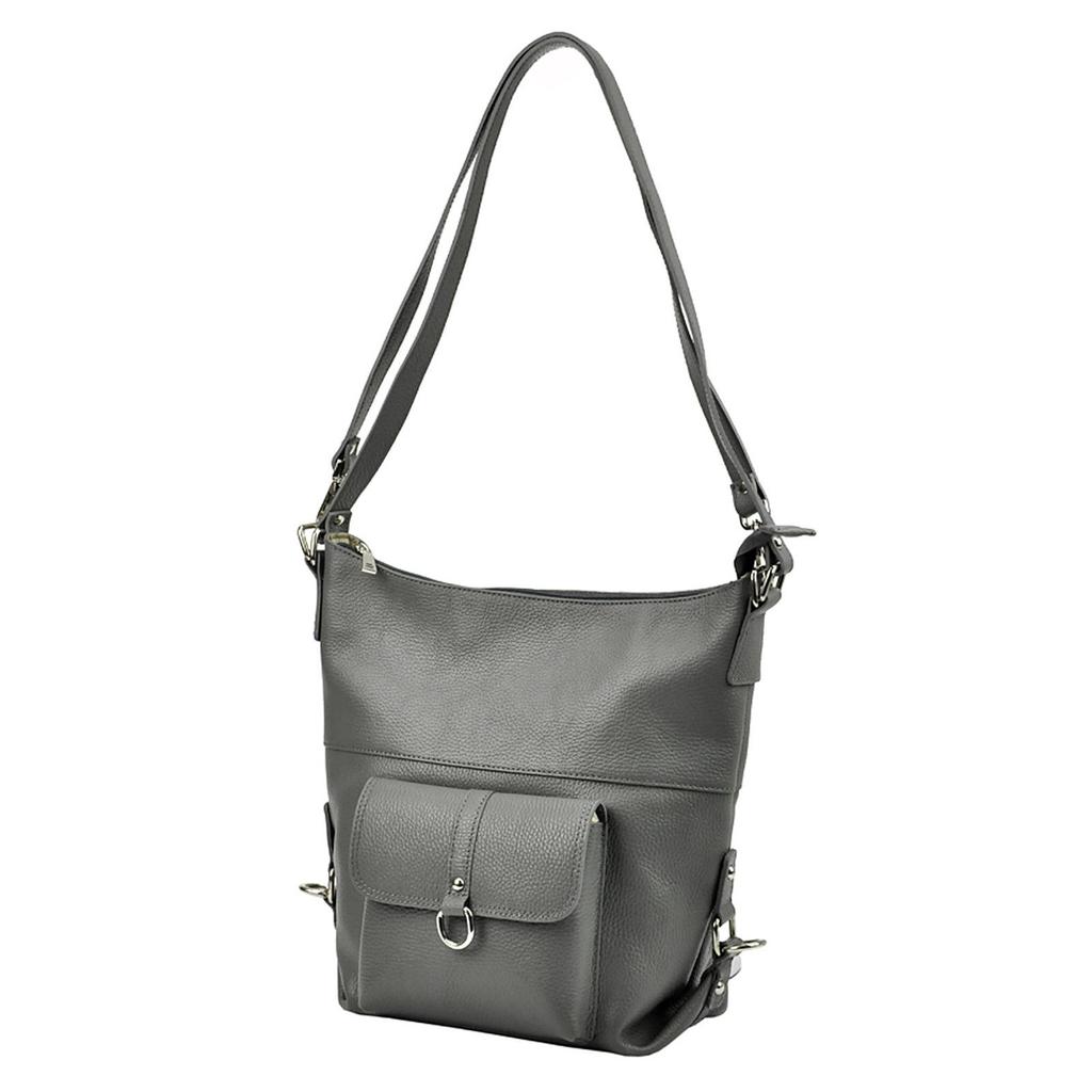 Duża Damska Skórzana Torebka Na Ramię PATRIZIA