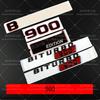 3D Color Block 800 900 700 Nameplate Badge Emblem Car Trunk Sticker for Mercedes Benz Brabus AMG W463 W464 G500 G63 Accessories