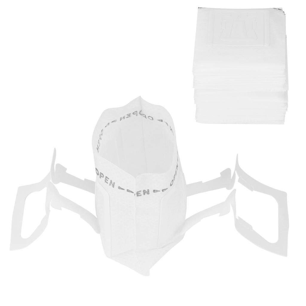 50pcs Disposable Hanging Ear Drip Coffee Filter Bag Portable Coffee Filter Bag White