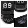 Washed cotton three-dimensional embroidered baseball cap Washed old letter cap