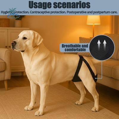 Dog Briefs Mesh Female Dog Pants Breathable Washable Physiological Pants Leak-proof Reusable Dog Diaper Anti Harassment