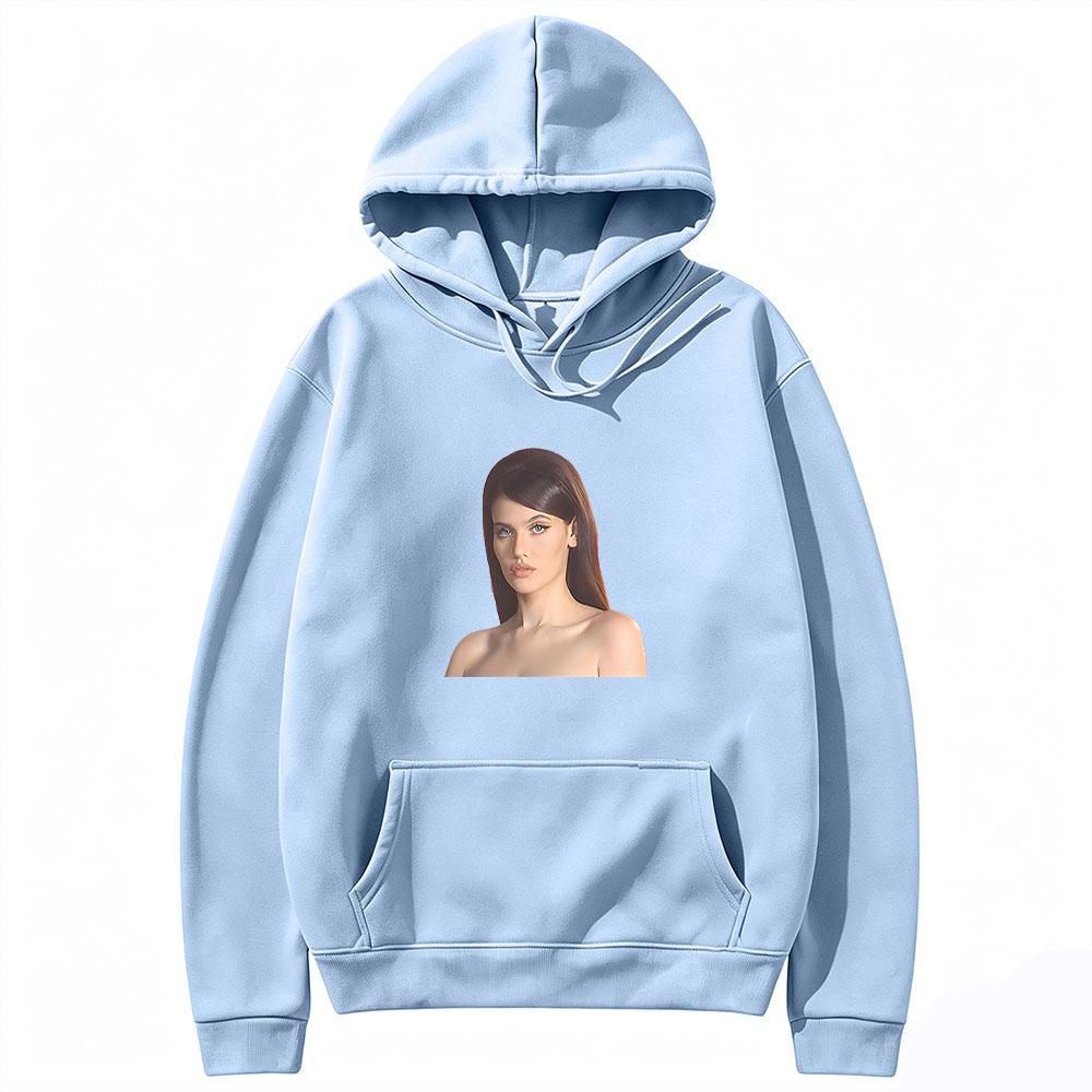 Sienna Spiro Besucher Cover Hoodies Mode Lässiges Oberteil Damen Langarm Kordelzug Kapuzenpullover Streetwear Pullover Kapuzenpullover