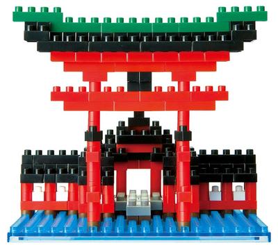 Nanoblock Itsukushima Shrine Torii Gate NBH-017 [Product]