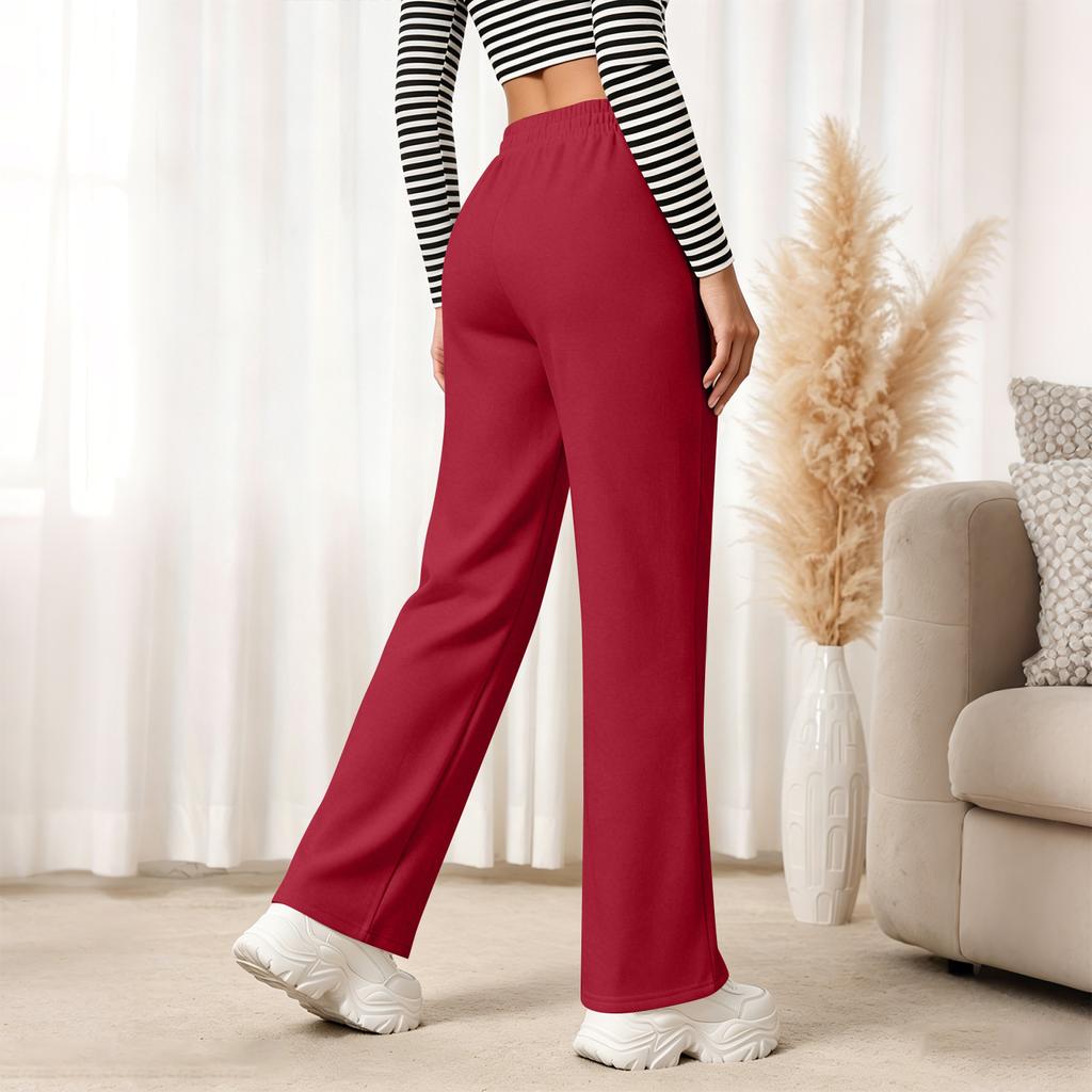 Pantaloni da Ginnastica Larghi da Donna - Foderati con Tasche - Jogger dalla Vestibilità Ampia per un Comfort Rilassato