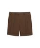 Soru Double-Pleat Tapered Bermuda Pants_Brown