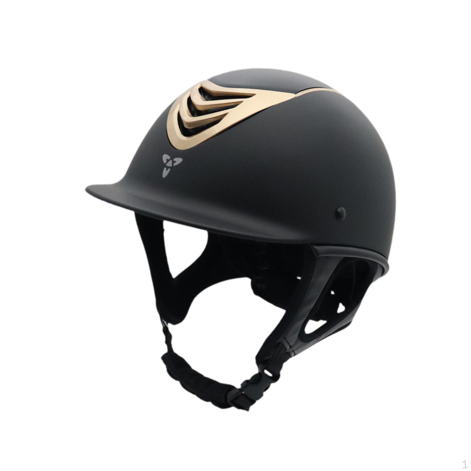 

Шлем для верховой езды для всадников, профессиональная легкая вентиляция Gold 54cm to 58cm