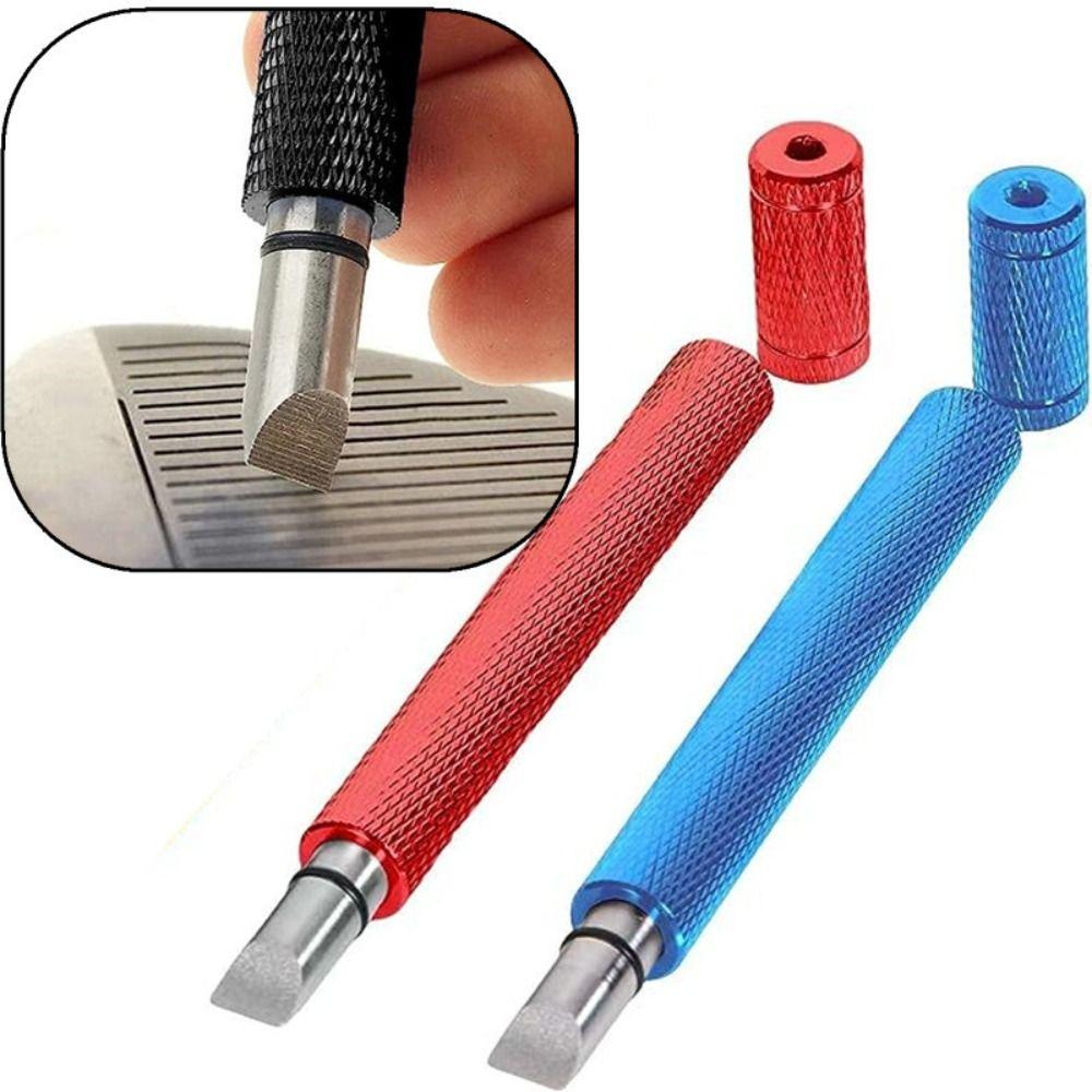 

Anti-slip Golf Club Head Cleaner Portable Golf Club Groove Sharpener For Golf золотий