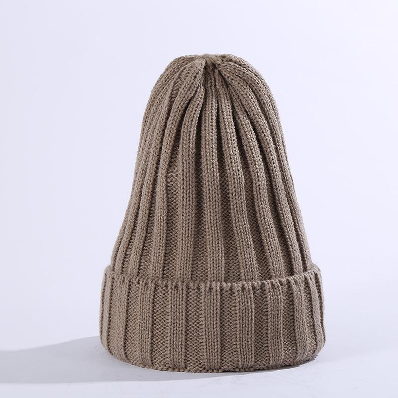 New Winter Women Pointy Knitted Hat Outdoor Unisex Warm Skullies Beanies Cap Casual Solid Color Ski Caps Hip Hop Beanie Hats