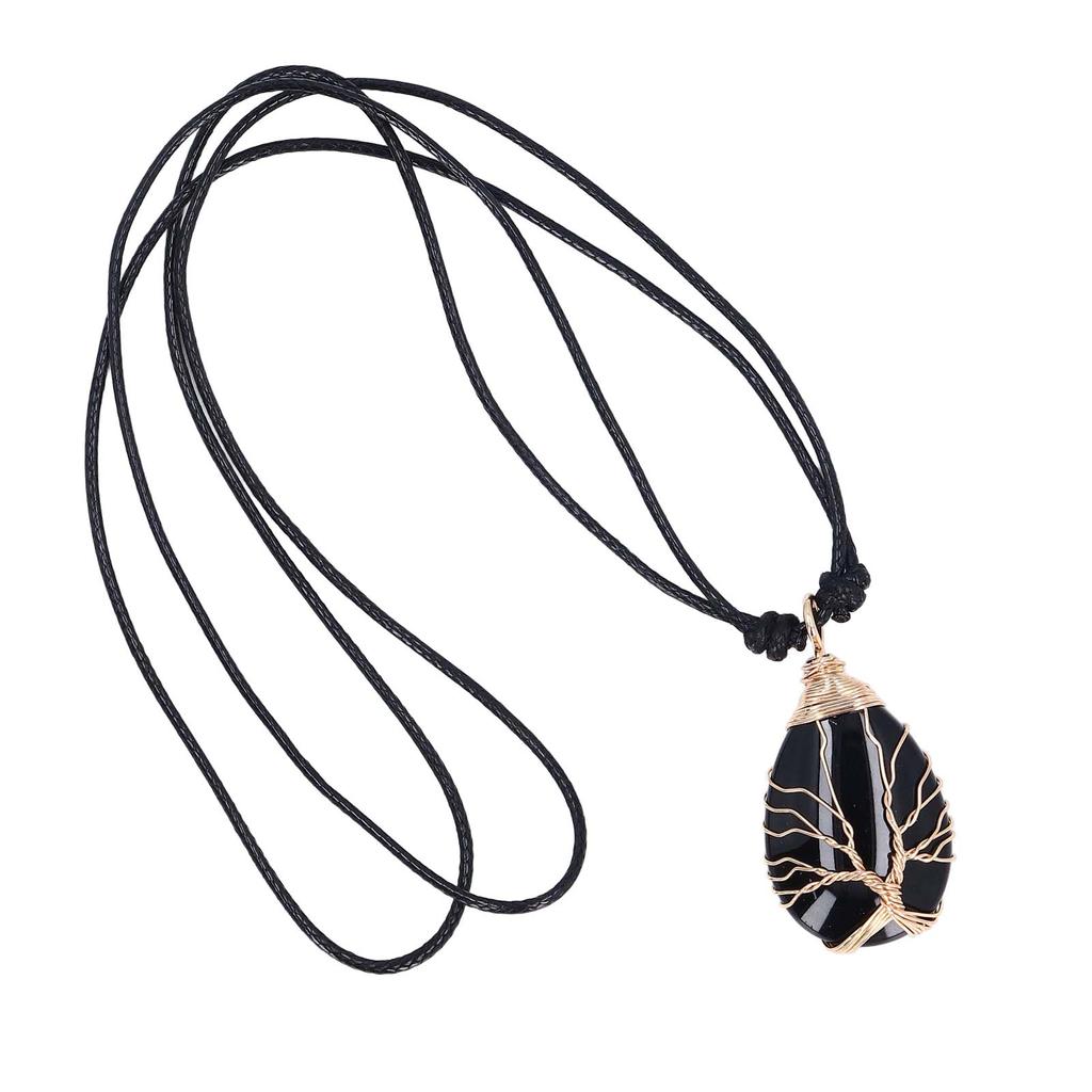 Healing Stone Pendant Exquisite Decorative Stone Pendant Necklace Bring Prosperity Luck Necklace