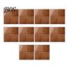 Moisture Proof Wall Coverings Square Checkered Tiles Stickers, Self Adhesive Retro PET Panels, Budget Friendly Refurbishment Easy Peel And Stick